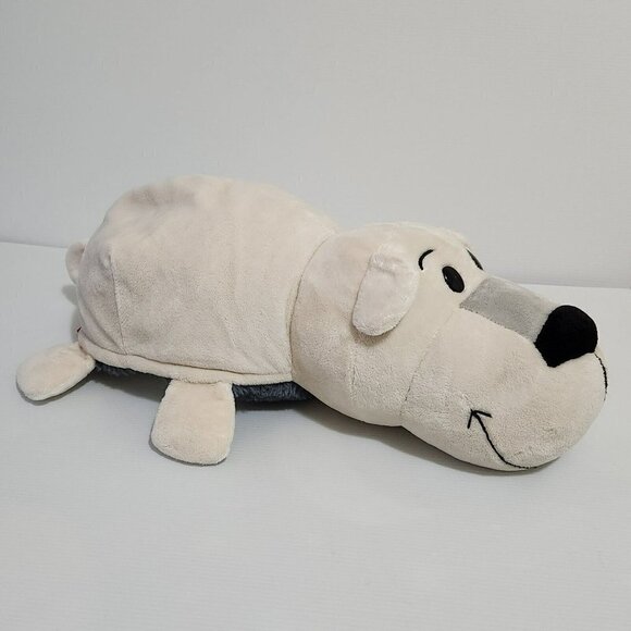 Flip A Zoo Asher Husky & Poppi Polar Bear Plush 18" Stuffed Reversible Plush Toy - Picture 7 of 13